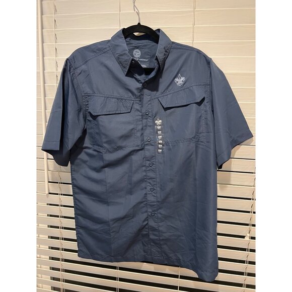 Boy Scouta of America Adventure Short Sleeve Button Up Shirt - Size S - Picture 1 of 4